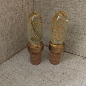 Music Note Cork Bottle Stopper Set of 2